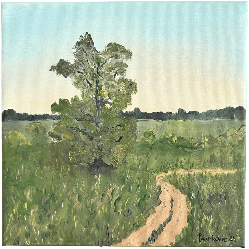 Serenity in Miniature: New 8×8 Oil&nbsp;Painting