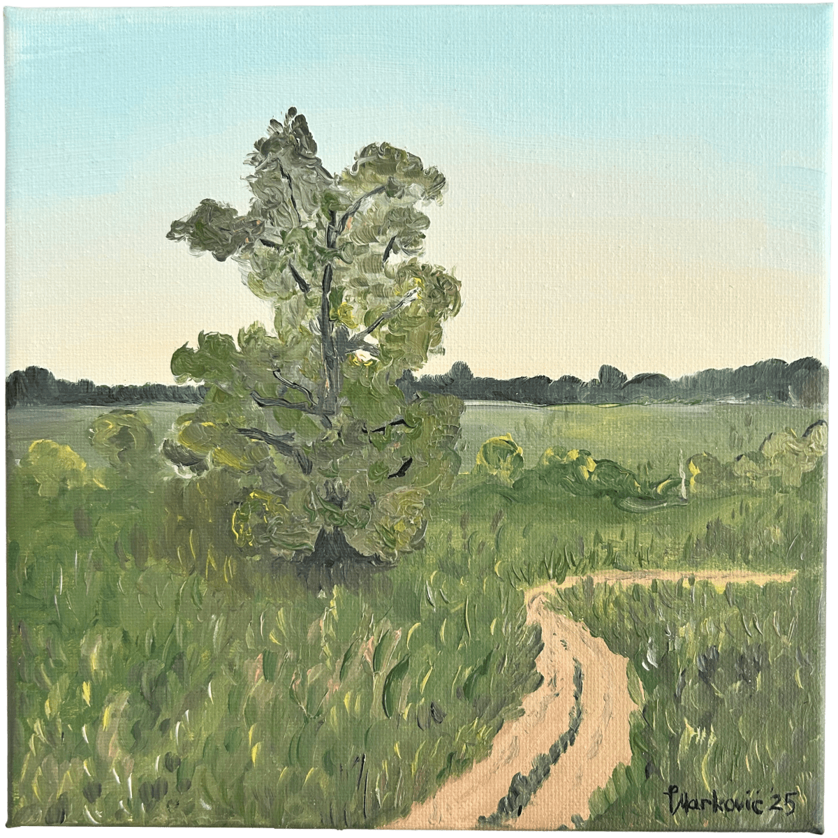 Serenity in Miniature: New 8×8 Oil&nbsp;Painting